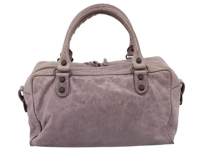 BALENCIAGA The Box Handtasche aus Leder Lila 145694 Auth bs37153A - Ansicht 2