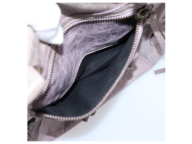 BALENCIAGA The Box Handtasche aus Leder Lila 145694 Auth bs37153A - Ansicht 24