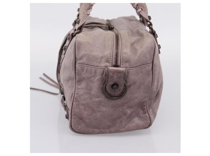 BALENCIAGA The Box Handtasche aus Leder Lila 145694 Auth bs37153A - Ansicht 4