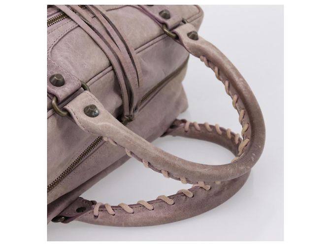 BALENCIAGA The Box Handtasche aus Leder Lila 145694 Auth bs37153A - Ansicht 7