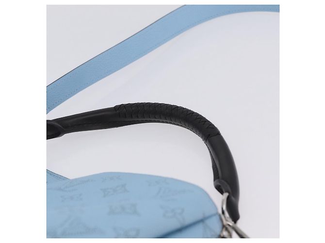 Borsa LOUIS VUITTON Monogram Mahina Babylone PM Ice blue M50907 LV Auth 203195V Blu chiaro - vista 14