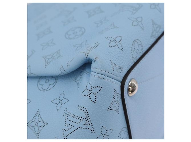 Borsa LOUIS VUITTON Monogram Mahina Babylone PM Ice blue M50907 LV Auth 203195V Blu chiaro - vista 16