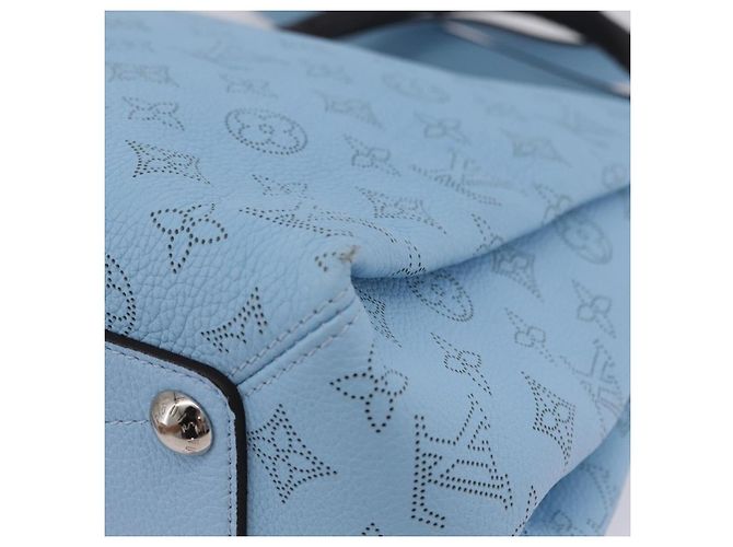 Borsa LOUIS VUITTON Monogram Mahina Babylone PM Ice blue M50907 LV Auth 203195V Blu chiaro - vista 19