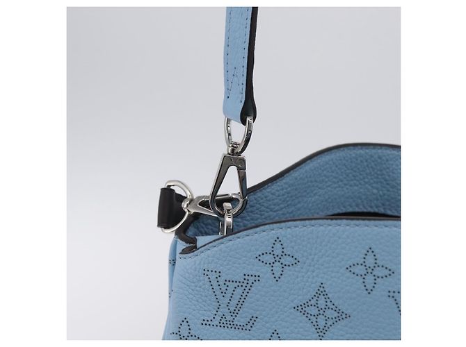 Borsa LOUIS VUITTON Monogram Mahina Babylone PM Ice blue M50907 LV Auth 203195V Blu chiaro - vista 21