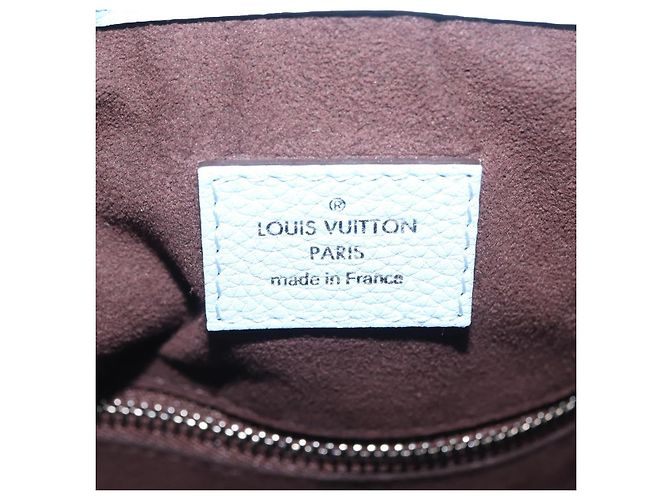 Borsa LOUIS VUITTON Monogram Mahina Babylone PM Ice blue M50907 LV Auth 203195V Blu chiaro - vista 22