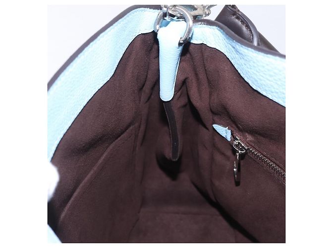 Borsa LOUIS VUITTON Monogram Mahina Babylone PM Ice blue M50907 LV Auth 203195V Blu chiaro - vista 24