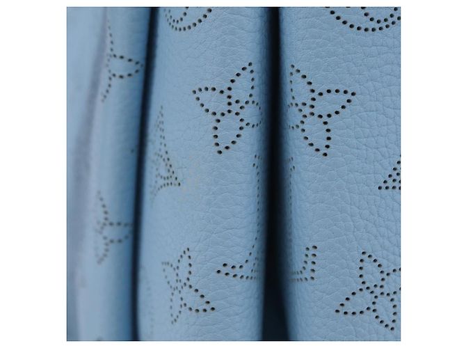 Borsa LOUIS VUITTON Monogram Mahina Babylone PM Ice blue M50907 LV Auth 203195V Blu chiaro - vista 4