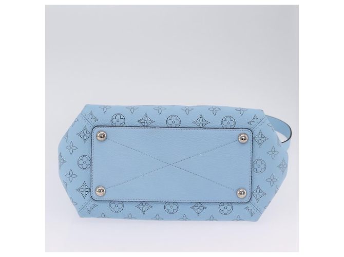 Borsa LOUIS VUITTON Monogram Mahina Babylone PM Ice blue M50907 LV Auth 203195V Blu chiaro - vista 6