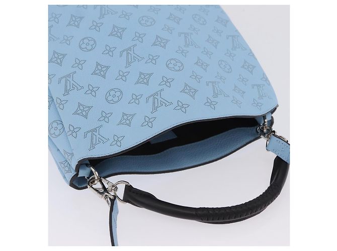 Borsa LOUIS VUITTON Monogram Mahina Babylone PM Ice blue M50907 LV Auth 203195V Blu chiaro - vista 7