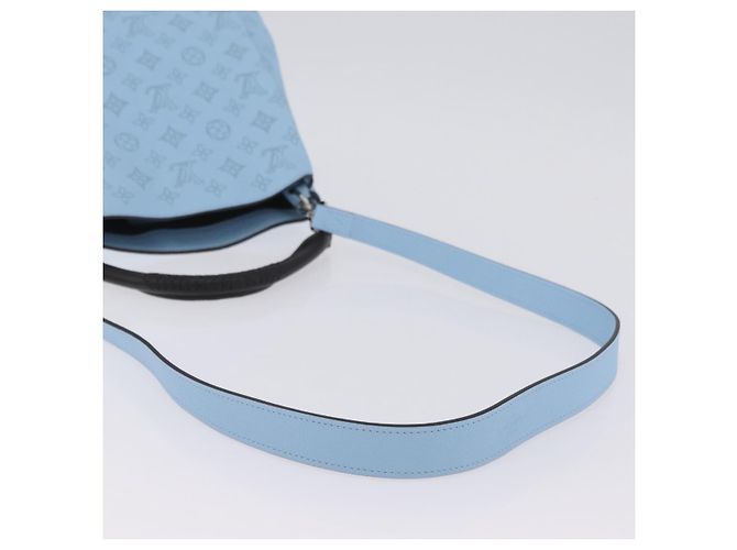 Borsa LOUIS VUITTON Monogram Mahina Babylone PM Ice blue M50907 LV Auth 203195V Blu chiaro - vista 9