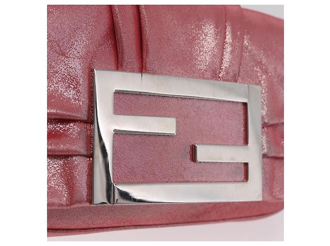 FENDI Mia Pochette Borsa a tracolla con catena Pelle Rosa Argento 8BP046 Auth 204918M - vista 18