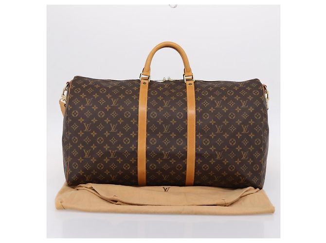 LOUIS VUITTON Monogram Keepall Bandouliere 60 Boston Bag M41412 LV Auth 203294V Monogramma - vista 12