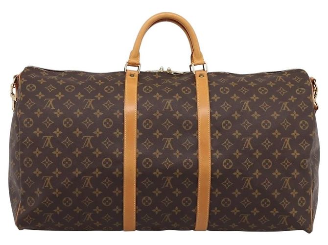 LOUIS VUITTON Monogram Keepall Bandouliere 60 Boston Bag M41412 LV Auth 203294V Monogramma - vista 2