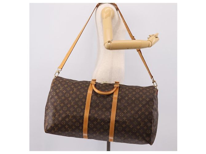 LOUIS VUITTON Monogram Keepall Bandouliere 60 Boston Bag M41412 LV Auth 203294V Monogramma - vista 25