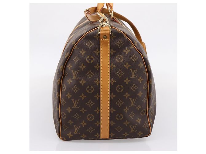 LOUIS VUITTON Monogram Keepall Bandouliere 60 Boston Bag M41412 LV Auth 203294V Monogramma - vista 4