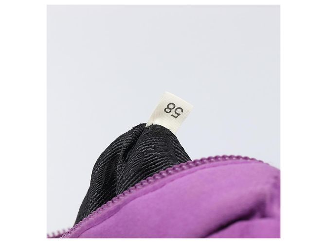 Pouch PRADA Raso Viola Argento Auth bs37251 Porpora - vista 12