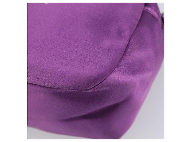 Pouch PRADA Raso Viola Argento Auth bs37251 Porpora - vista 15