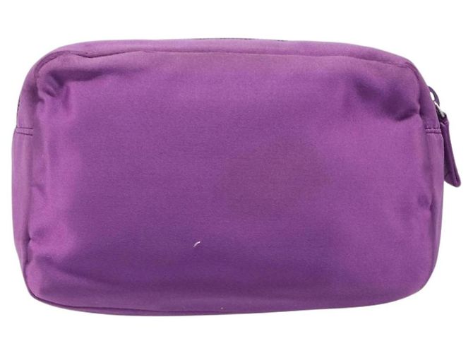 Pouch PRADA Raso Viola Argento Auth bs37251 Porpora - vista 2