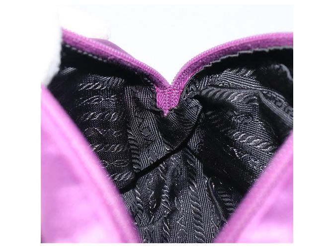 Pouch PRADA Raso Viola Argento Auth bs37251 Porpora - vista 20