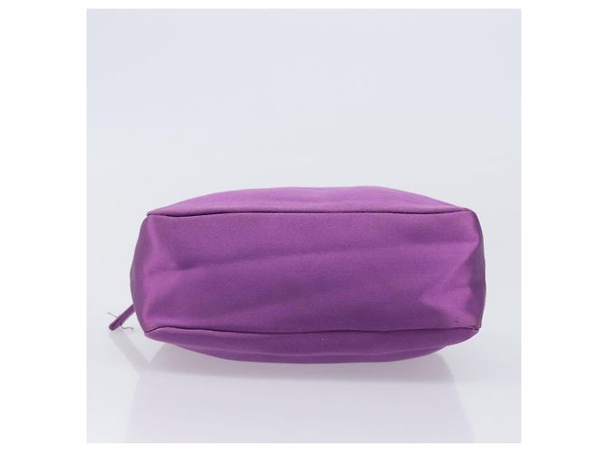 Pouch PRADA Raso Viola Argento Auth bs37251 Porpora - vista 6