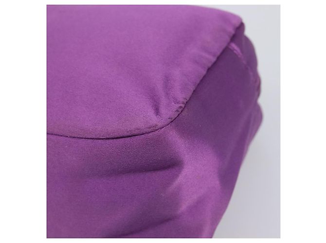 Pouch PRADA Raso Viola Argento Auth bs37251 Porpora - vista 7