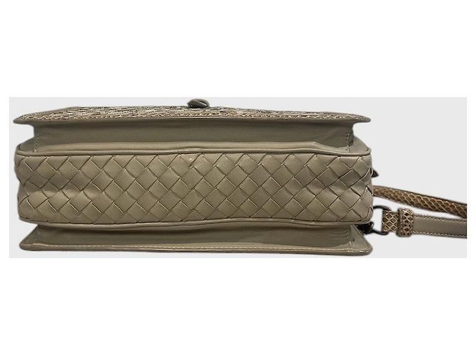 Borsa Bottega Veneta beige a fiori - vista 6
