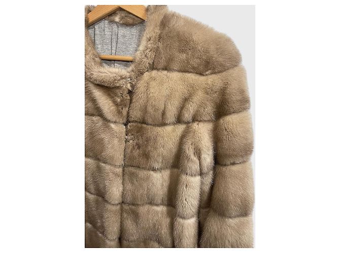 Sam Rone Nerzmantel T.S Beige - Ansicht 2