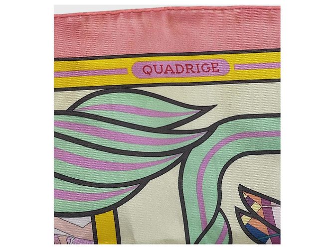 Pañuelo Hermès Quadrige rose Rosa - vista 5