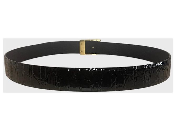 Autre Marque Saint Laurent Gürtel schwarz T.85 - Ansicht 5