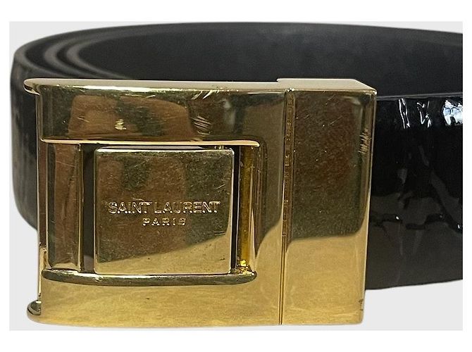Autre Marque Saint Laurent Gürtel schwarz T.85 - Ansicht 8