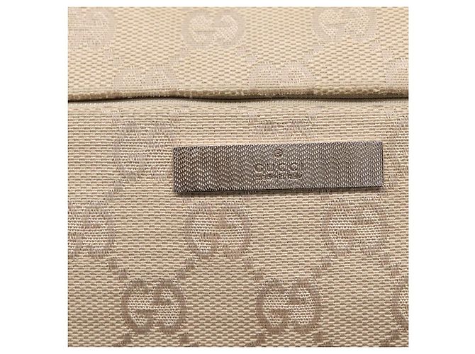Borsa GUCCI GG Canvas Bamboo Beige Silver 001 3870 Auth mr2927A Argento - vista 19