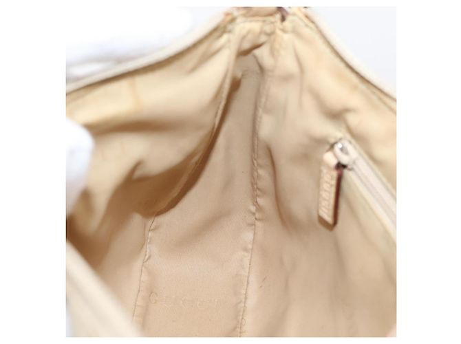 Borsa GUCCI GG Canvas Bamboo Beige Silver 001 3870 Auth mr2927A Argento - vista 22