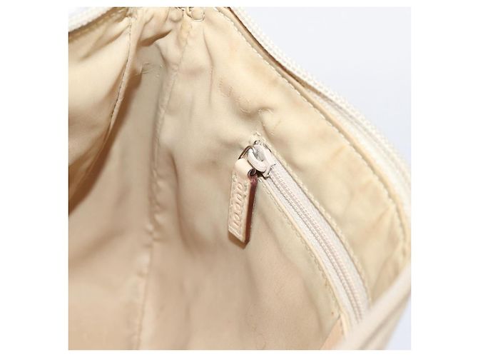 Borsa GUCCI GG Canvas Bamboo Beige Silver 001 3870 Auth mr2927A Argento - vista 23
