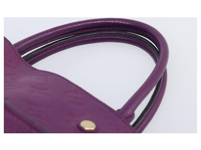 Borsa LOUIS VUITTON Monogram Empreinte Montaigne MM Purple M41046 LV Auth ep16194A Porpora - vista 14
