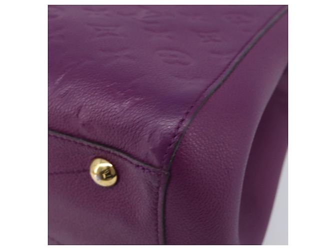 Borsa LOUIS VUITTON Monogram Empreinte Montaigne MM Purple M41046 LV Auth ep16194A Porpora - vista 16