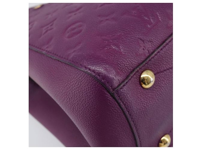 Borsa LOUIS VUITTON Monogram Empreinte Montaigne MM Purple M41046 LV Auth ep16194A Porpora - vista 17