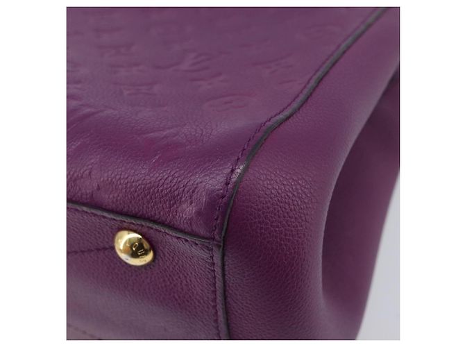 Borsa LOUIS VUITTON Monogram Empreinte Montaigne MM Purple M41046 LV Auth ep16194A Porpora - vista 18