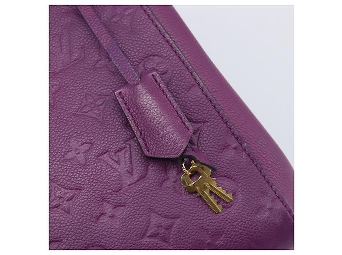 Borsa LOUIS VUITTON Monogram Empreinte Montaigne MM Purple M41046 LV Auth ep16194A Porpora - vista 21