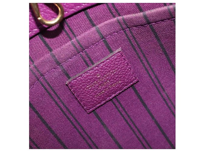 Borsa LOUIS VUITTON Monogram Empreinte Montaigne MM Purple M41046 LV Auth ep16194A Porpora - vista 22
