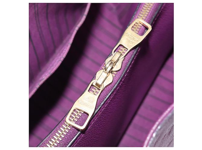 Borsa LOUIS VUITTON Monogram Empreinte Montaigne MM Purple M41046 LV Auth ep16194A Porpora - vista 26