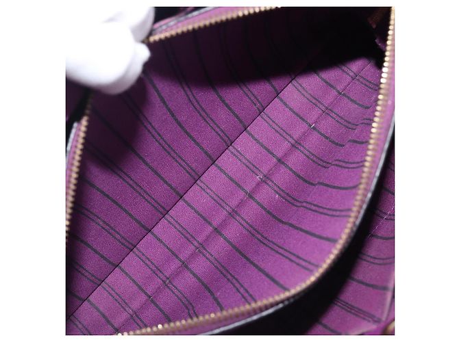 Borsa LOUIS VUITTON Monogram Empreinte Montaigne MM Purple M41046 LV Auth ep16194A Porpora - vista 27