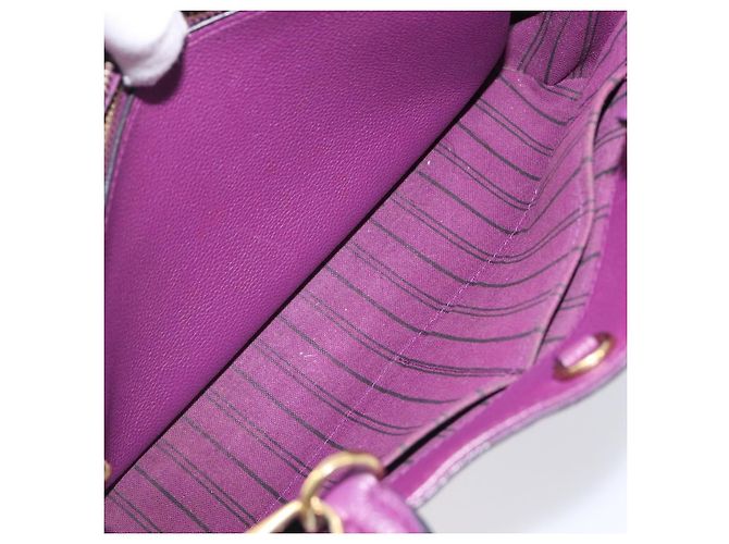 Borsa LOUIS VUITTON Monogram Empreinte Montaigne MM Purple M41046 LV Auth ep16194A Porpora - vista 28