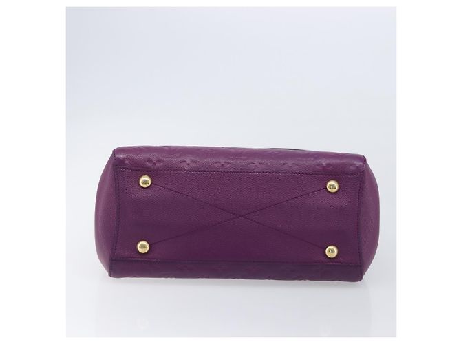 Borsa LOUIS VUITTON Monogram Empreinte Montaigne MM Purple M41046 LV Auth ep16194A Porpora - vista 5