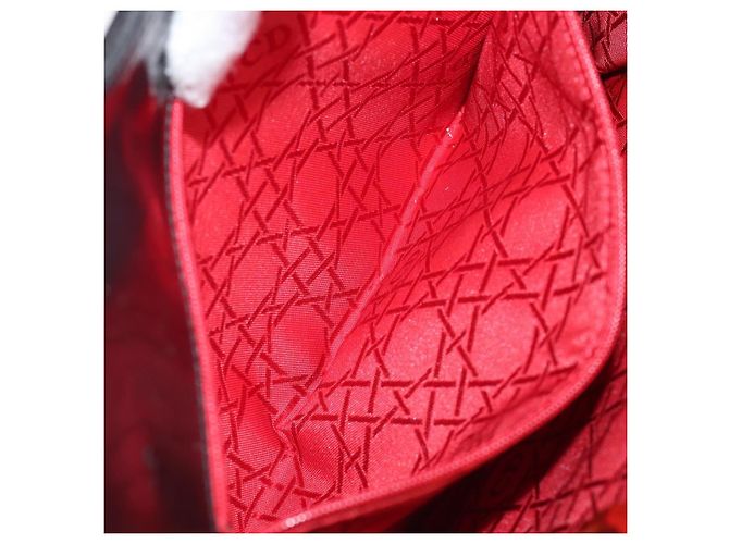 Borsa a mano Christian Dior Canage Nylon Nero Tono Oro Auth gh2390 - vista 21