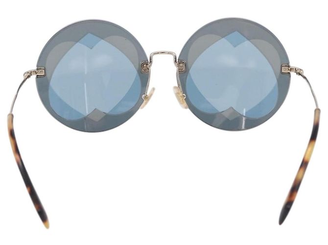 Miu Miu Sonnenbrille Metall Silver Auth 206297A Silber - Ansicht 2