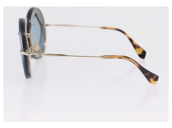 Miu Miu Sonnenbrille Metall Silver Auth 206297A Silber - Ansicht 7