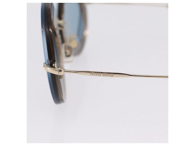 Miu Miu Sonnenbrille Metall Silver Auth 206297A Silber - Ansicht 8