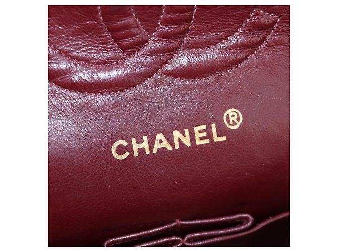CHANEL V-stitch Chevron Double Flap Matelasse 25 Chain Shoulder Auth BA15583V Negro - vista 26