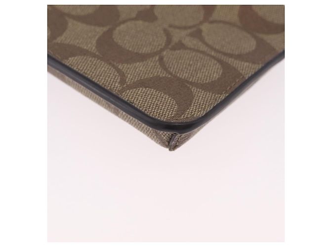 Custodia Smartphone Coach Signature Shoulder Pouch PVC Beige Silver Auth ki6833A Argento - vista 15
