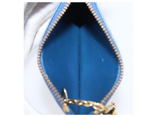 LOUIS VUITTON Epi Pochette Cles Coin Purse Blue M6380G LV Auth bs37132A Azul - vista 11